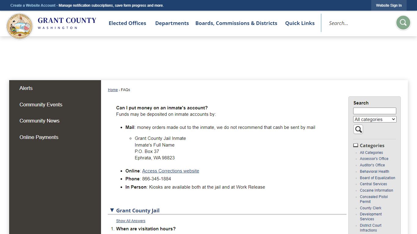FAQs • Grant County, WA • CivicEngage